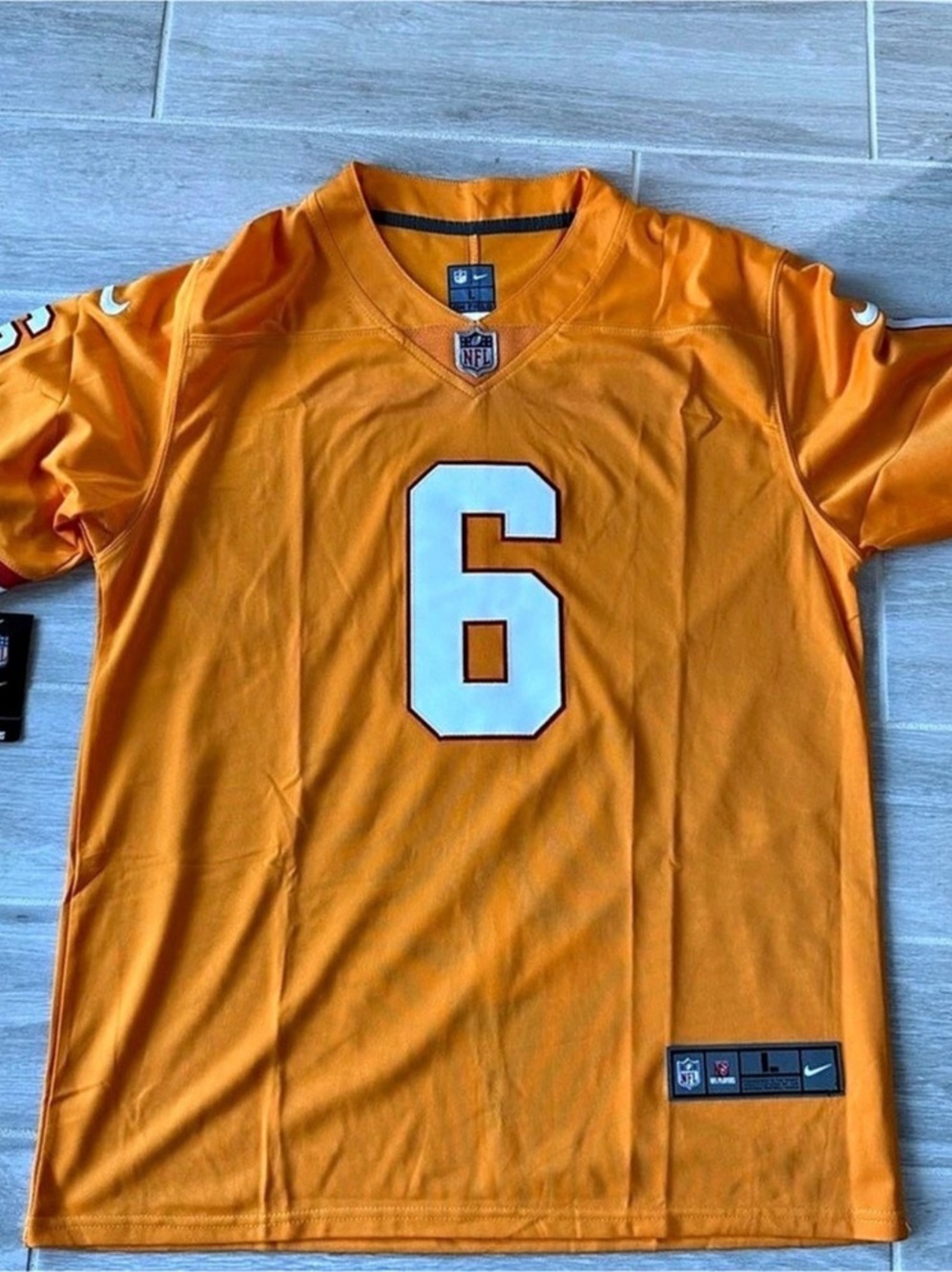 Nike Baker Mayfield Tampa Bay Buccaneers Creamsicle Game Jersey Orange & White